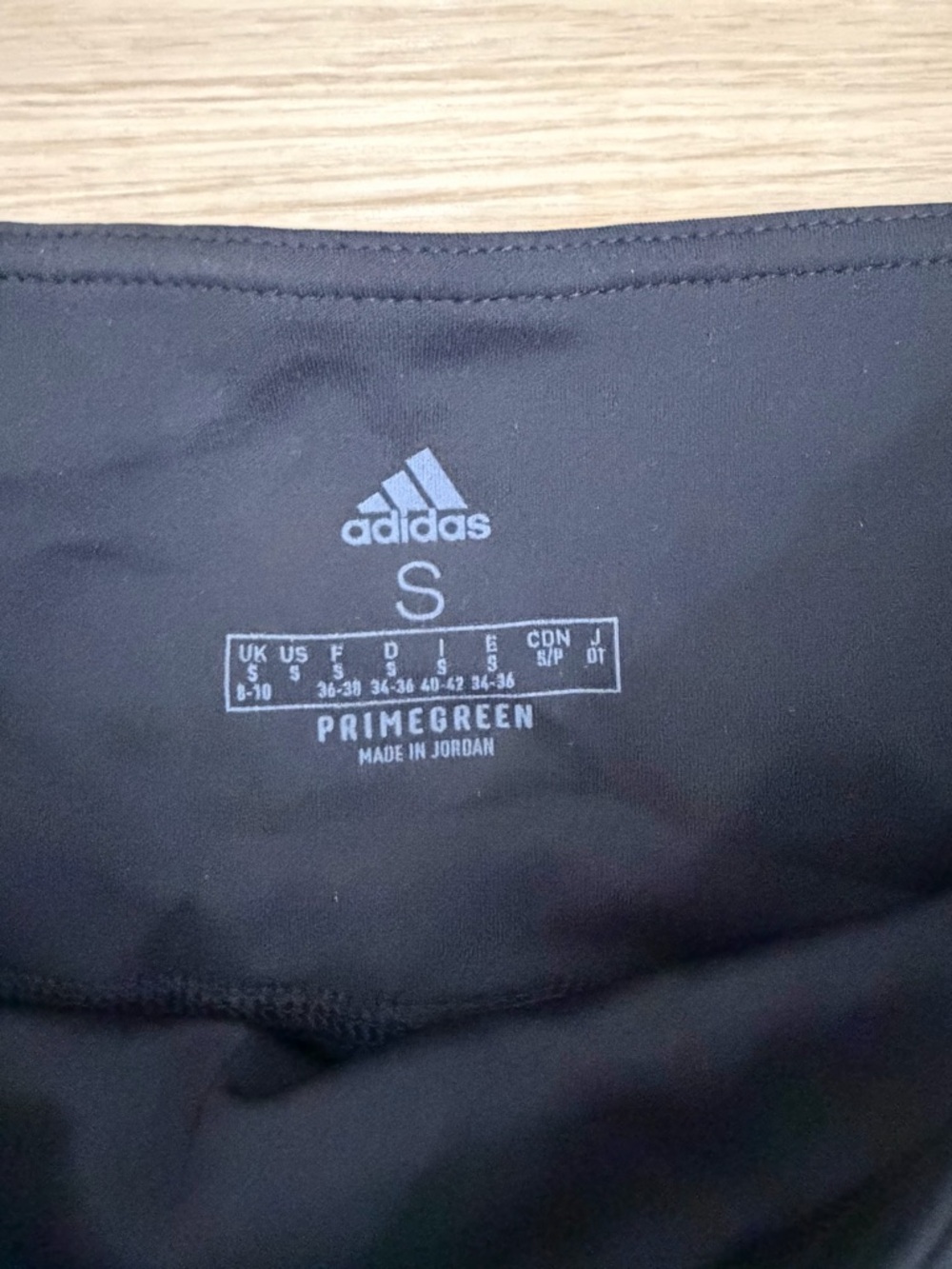 Adidas Throwback Womens Black Athletic Activewear Leggings with White Stripes - Picture 3 of 4